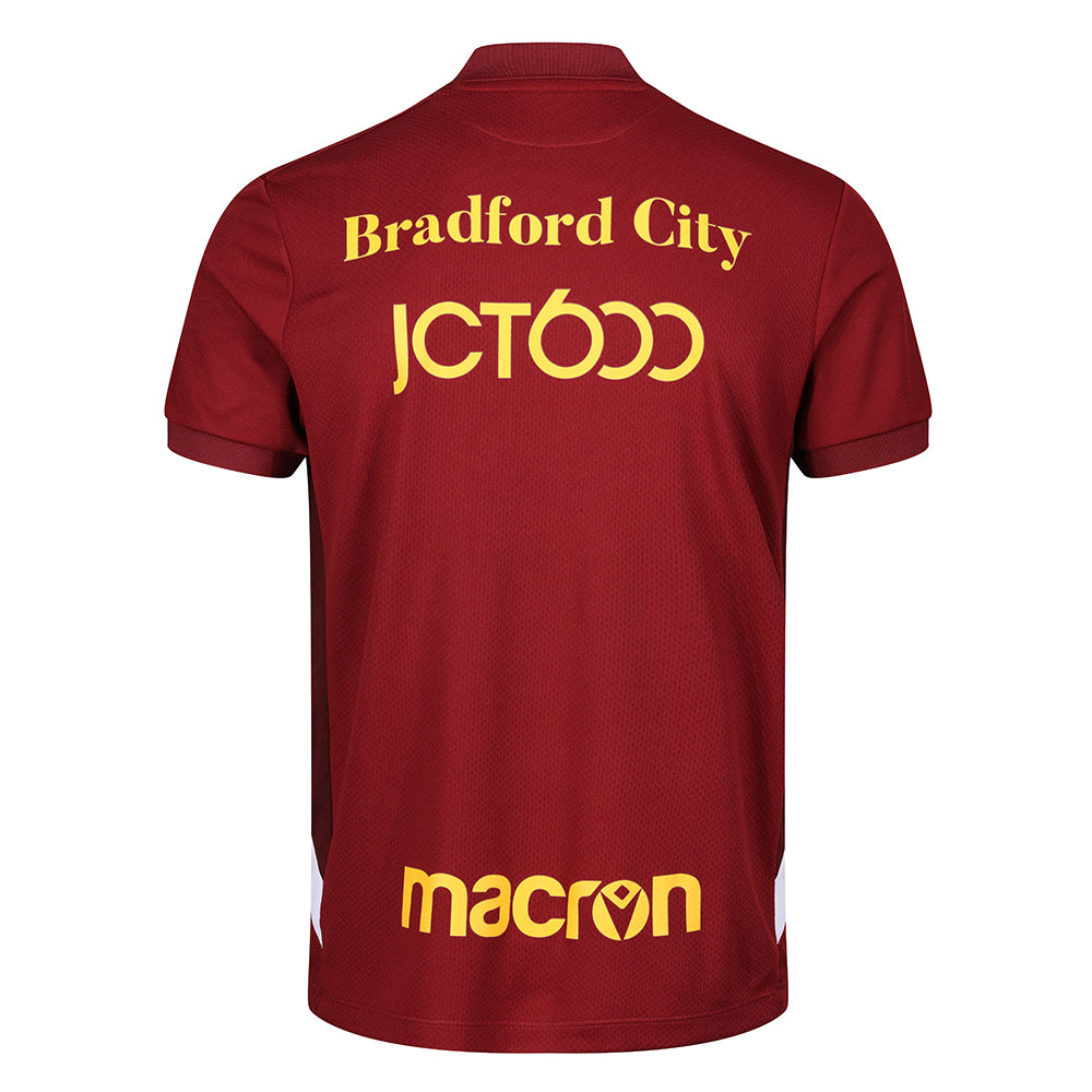 23/24 BCAFC Pre-Match Polo Shirt Claret|White