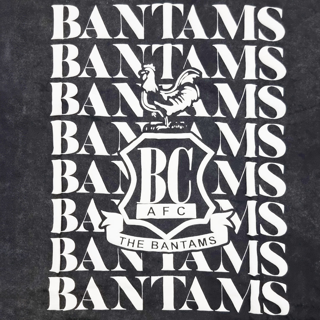 1903 Bantams Oversized Tee Acid Black