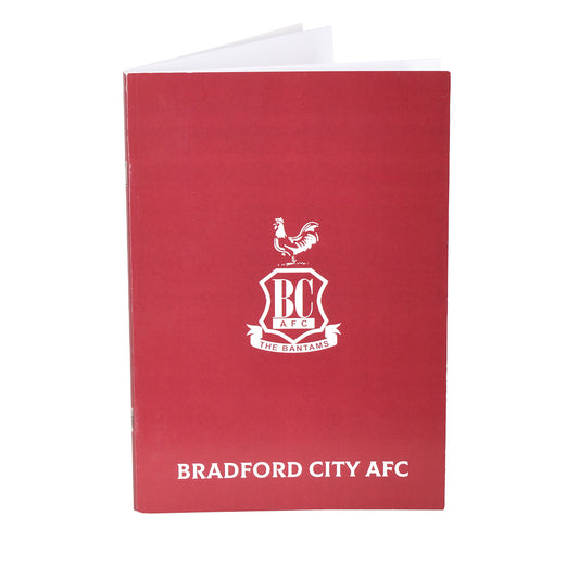 BCAFC School Crest Notebook Claret