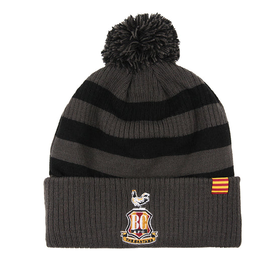 BCAFC 23/24 Hoop Bobble Hat Grey|Black