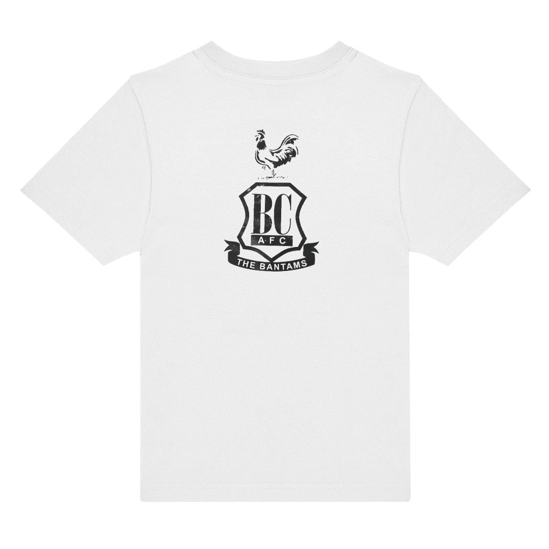Jnr BCAFC Small Crested Tee White