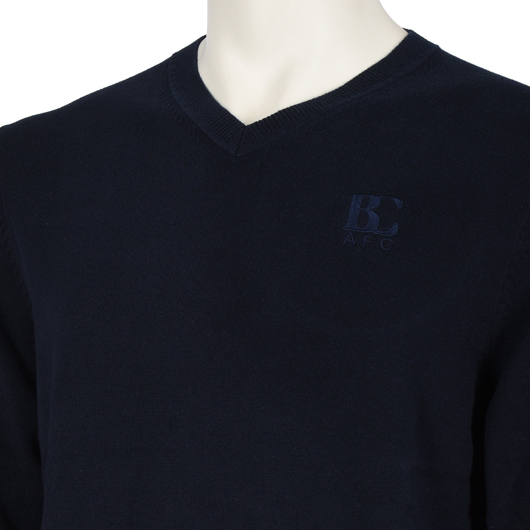 BCAFC Legacy V-Neck Sweater Navy