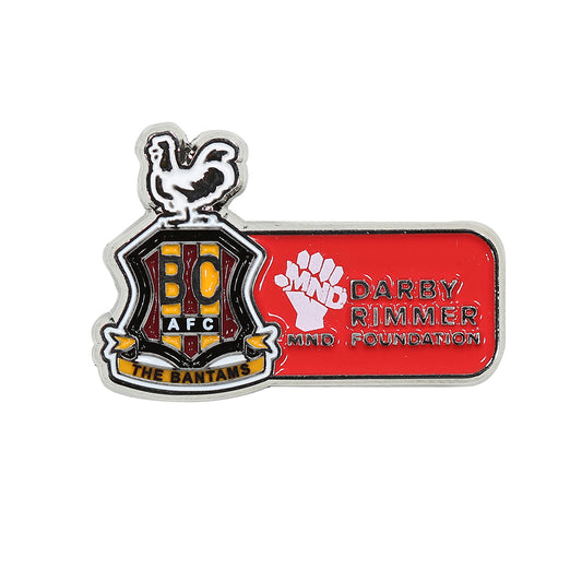 BCAFC Darby Rimmer MND Pin Badge