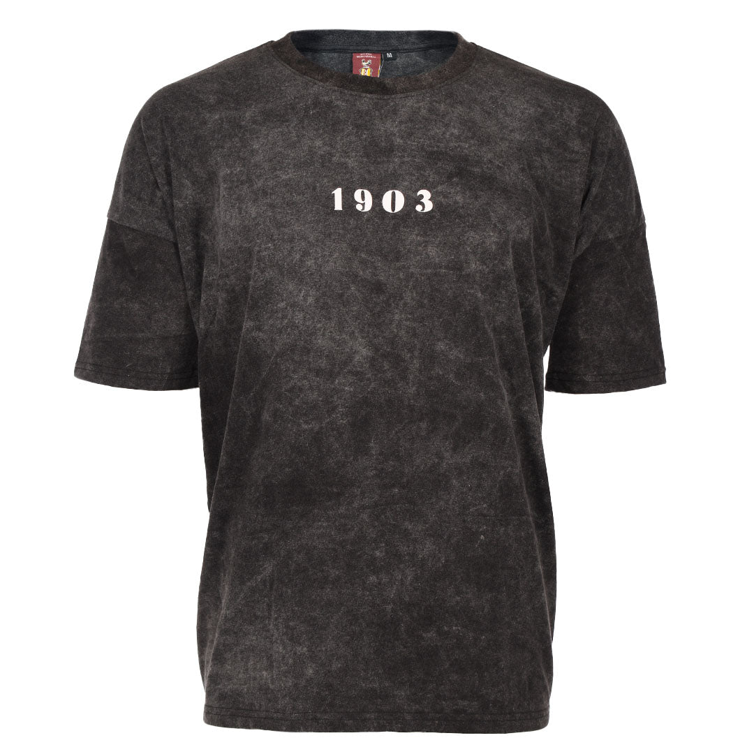 1903 Bantams Oversized Tee Acid Black