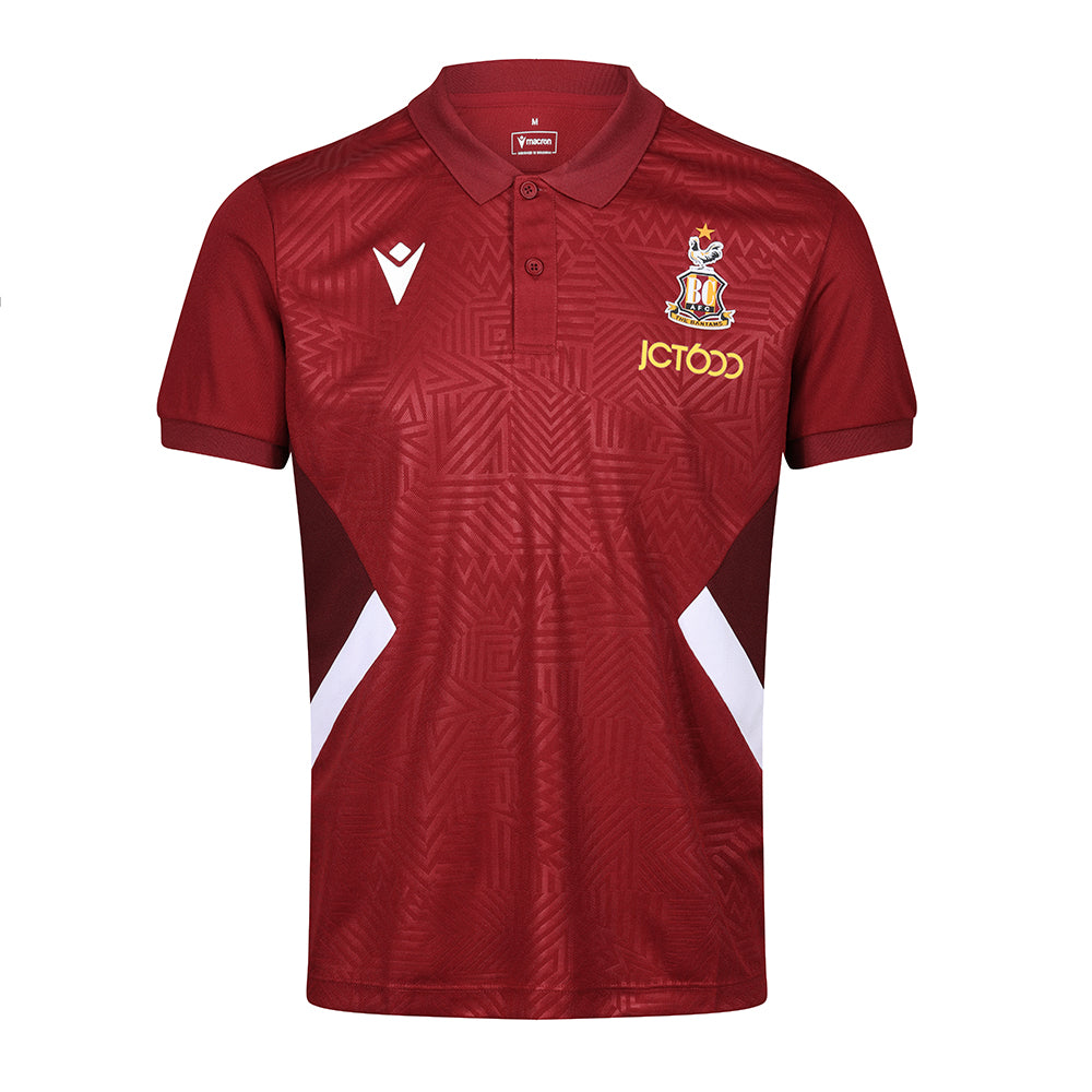 23/24 BCAFC Pre-Match Polo Shirt Claret|White