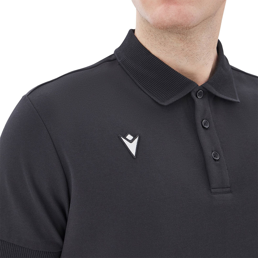 BCAFC Icon Crest Polo w/ Collar Black