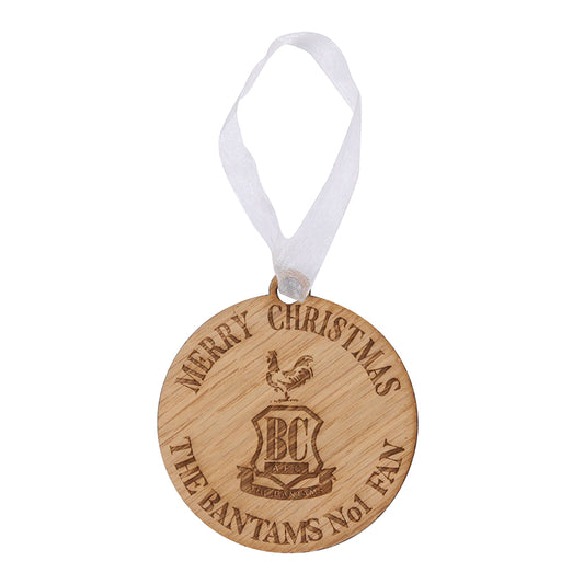 Club Crest Wooden Bauble