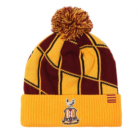 BCAFC 91/93 Retro Bobble Hat Claret|Amber