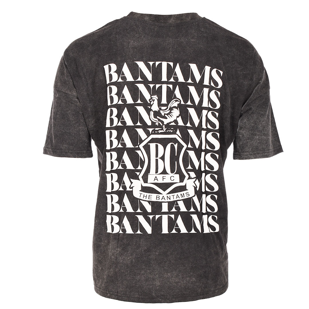 1903 Bantams Oversized Tee Acid Black