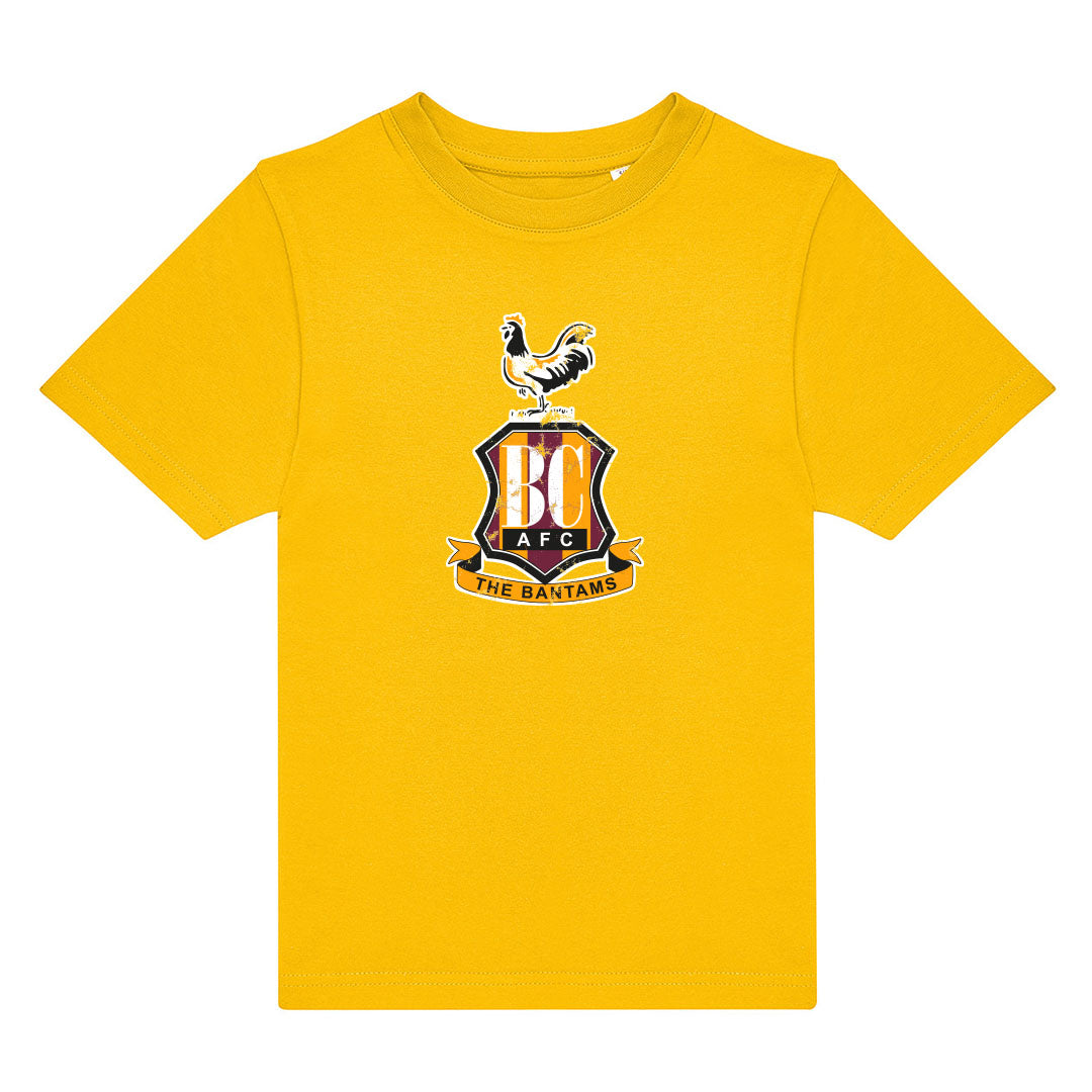 Jnr BCAFC Crested Tee Amber
