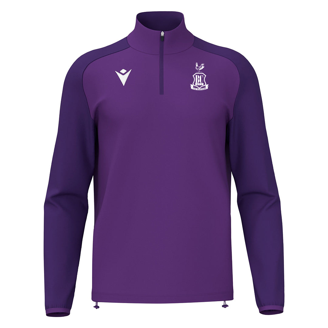 Jnr BCAFC Macron Core 1/4 Zip Purple