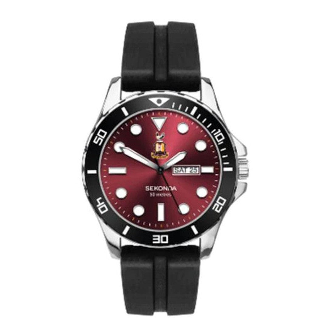 Sekonda Rubber Strap Watch Bradford City AFC