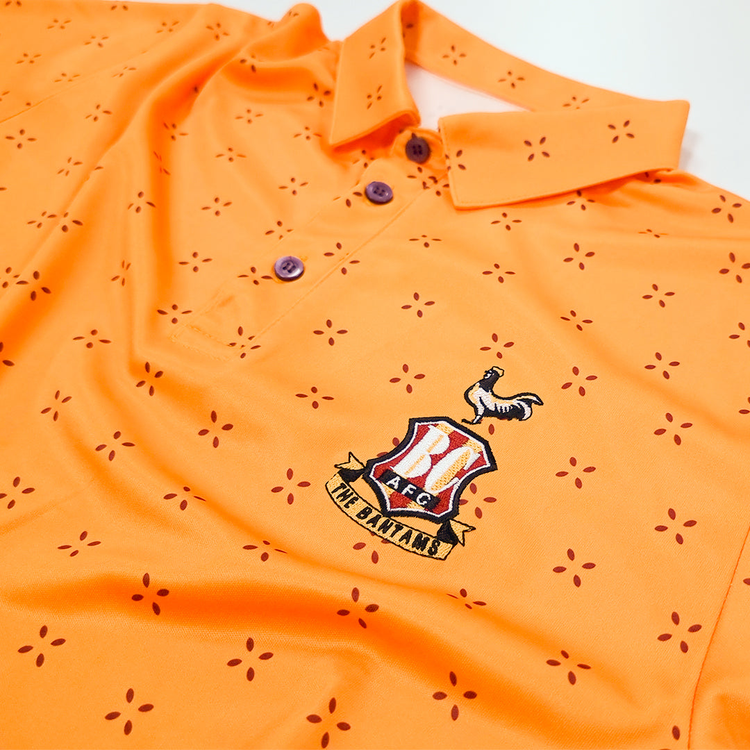 BCAFC Patterned Golf Polo Amber|Claret