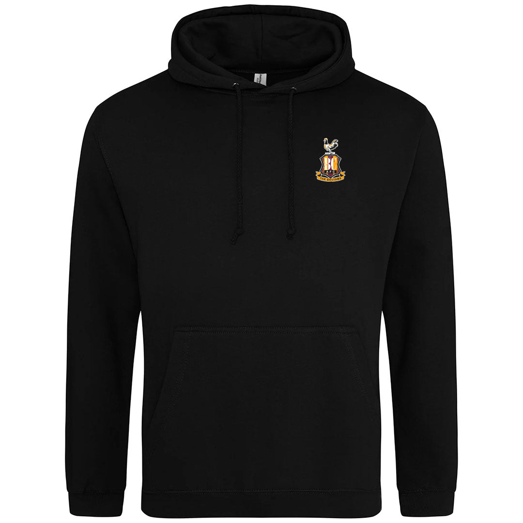 BCAFC Small Crested Hoodie Black