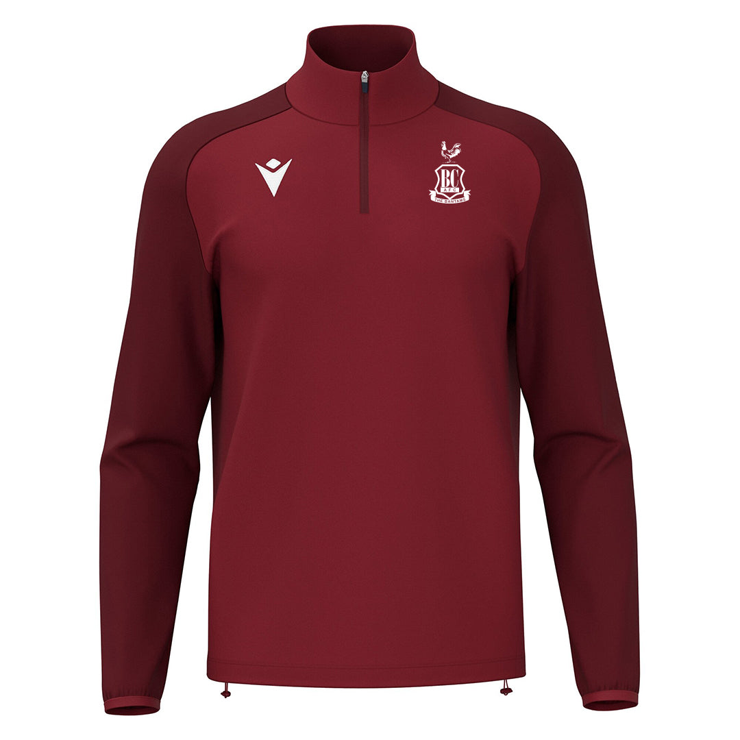 Jnr BCAFC Macron Core 1/4 Zip Claret