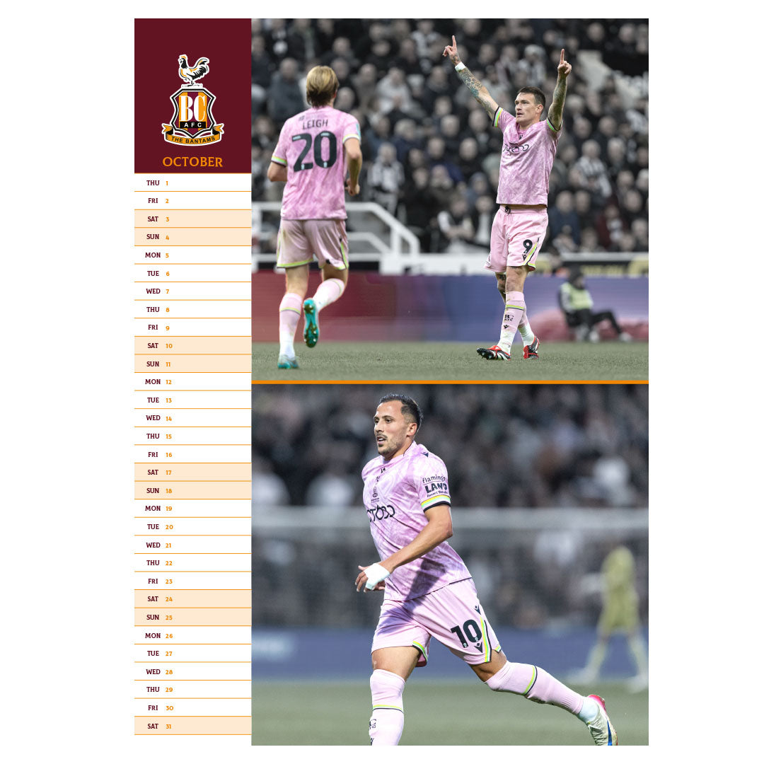 BCAFC 2026 Official Calendar