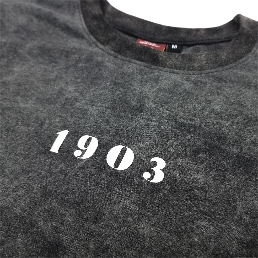 1903 Bantams Oversized Tee Acid Black