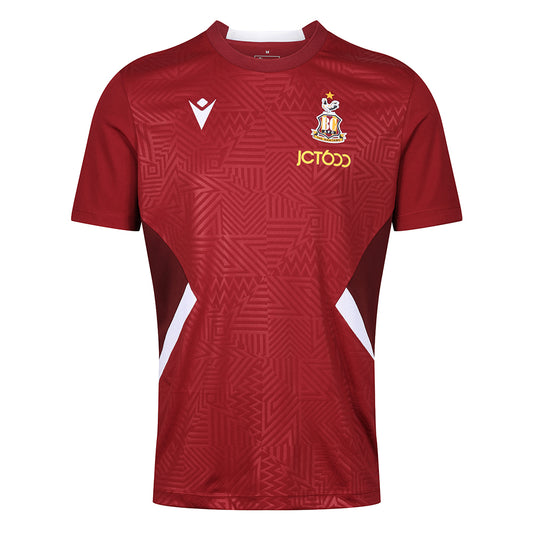 23/24 BCAFC Pre-Match Shirt Claret|White