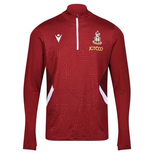 23/24 BCAFC Pre-Match 1/4 Zip Top Claret|White