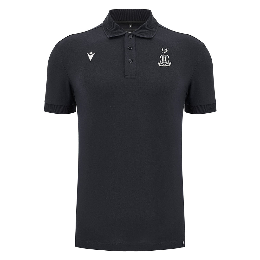 BCAFC Icon Crest Polo w/ Collar Black