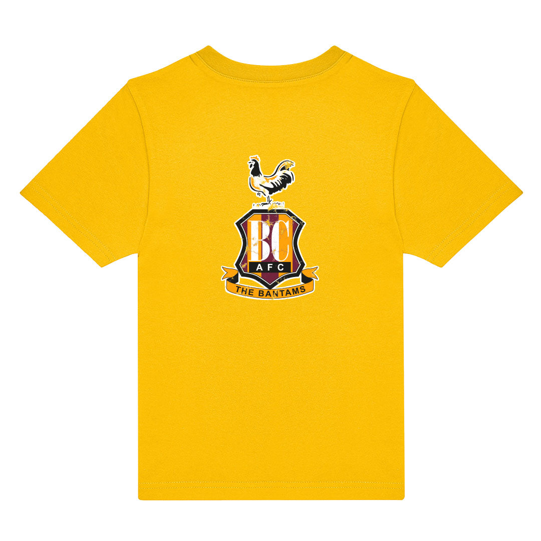 Jnr BCAFC Small Crested Tee Amber