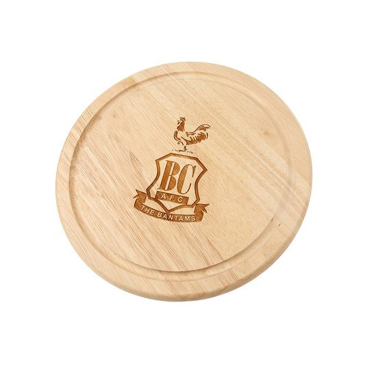 Club Crest Wooden Cheeseboard