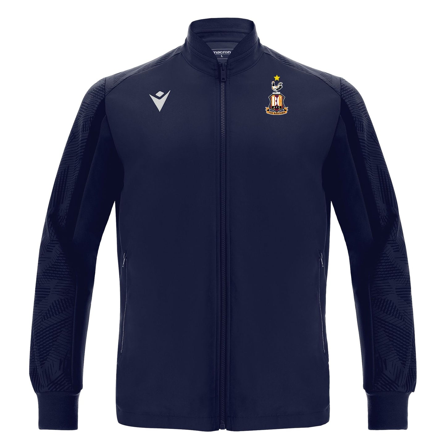 BCAFC Academy Training Achilles Full Length Zip Micro Top Navy