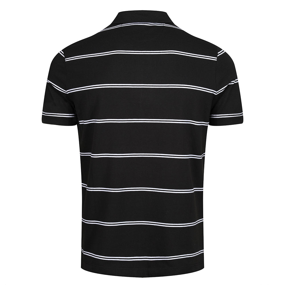 BCAFC Engineered Stripe Polo Black