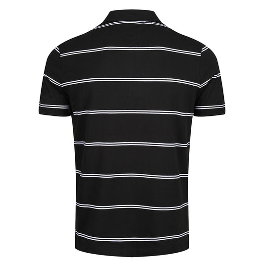 BCAFC Engineered Stripe Polo Black