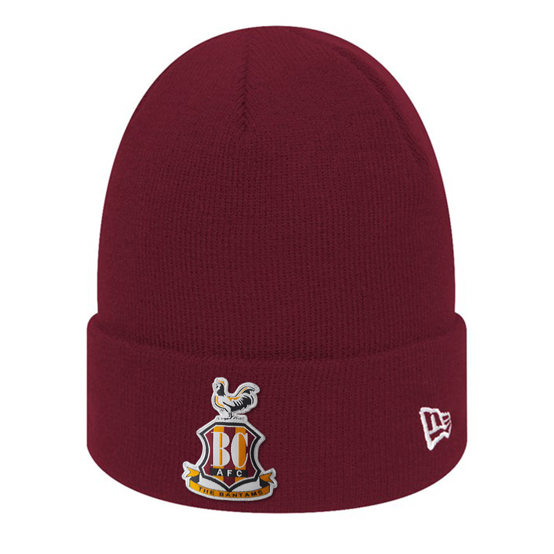 BCAFC New Era Beanie Hat Claret