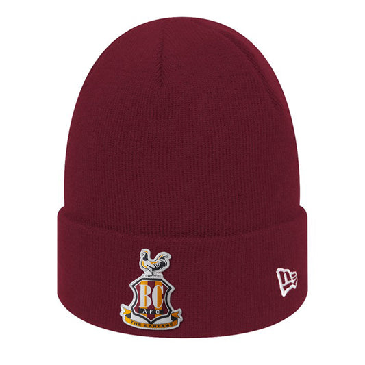 BCAFC New Era Beanie Hat Claret