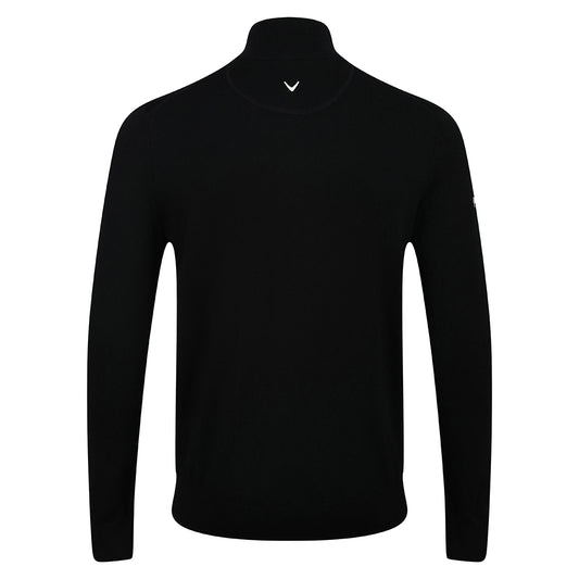 BCAFC 1/4 Zip Merino Sweater Black Onyx
