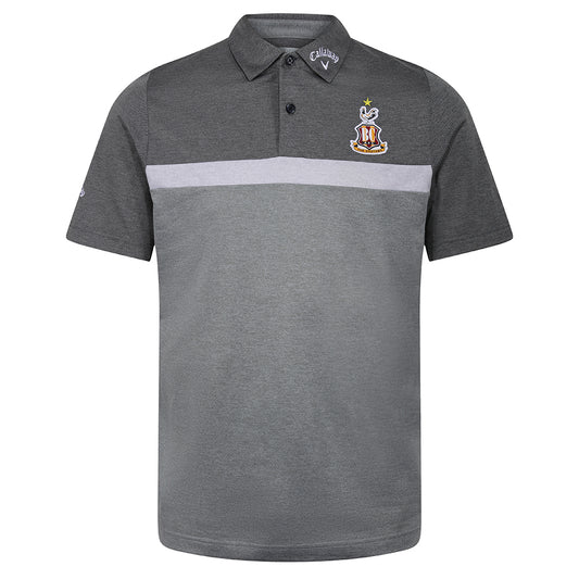 BCAFC Soft Touch Colour Block Polo Black Heather